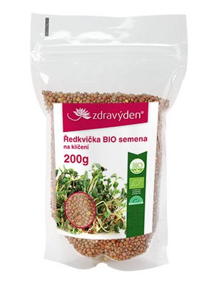 Ředkvička BIO – semena na klíčení 200g